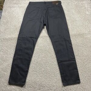 Oobe Brand Cabril Selvedge Jeans Mens 34x31 Black Ink Button Fly Japanese Denim